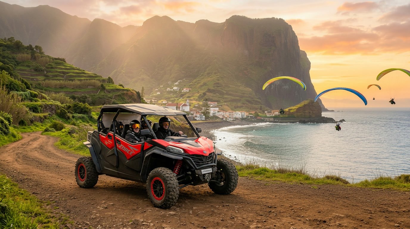 buggy off road paragliding pack Madeira