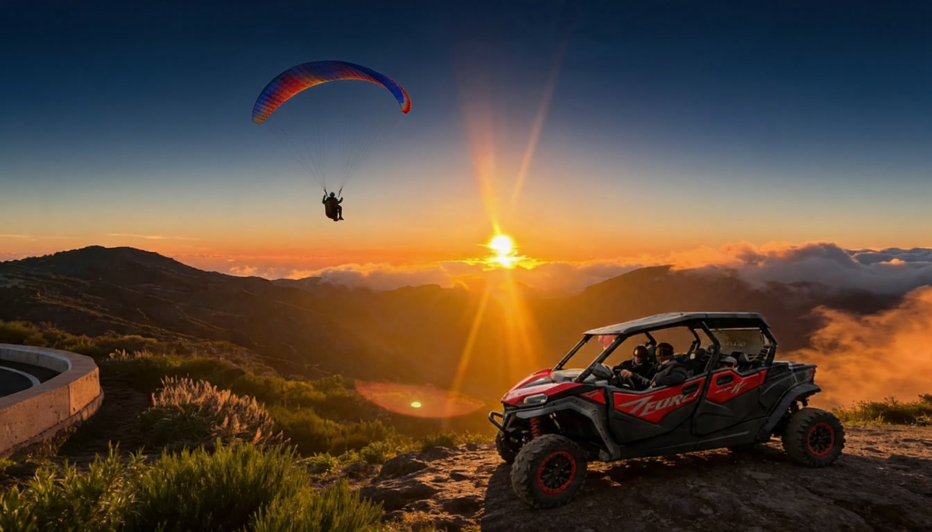 sunrise buggy paragliding pack Madeira