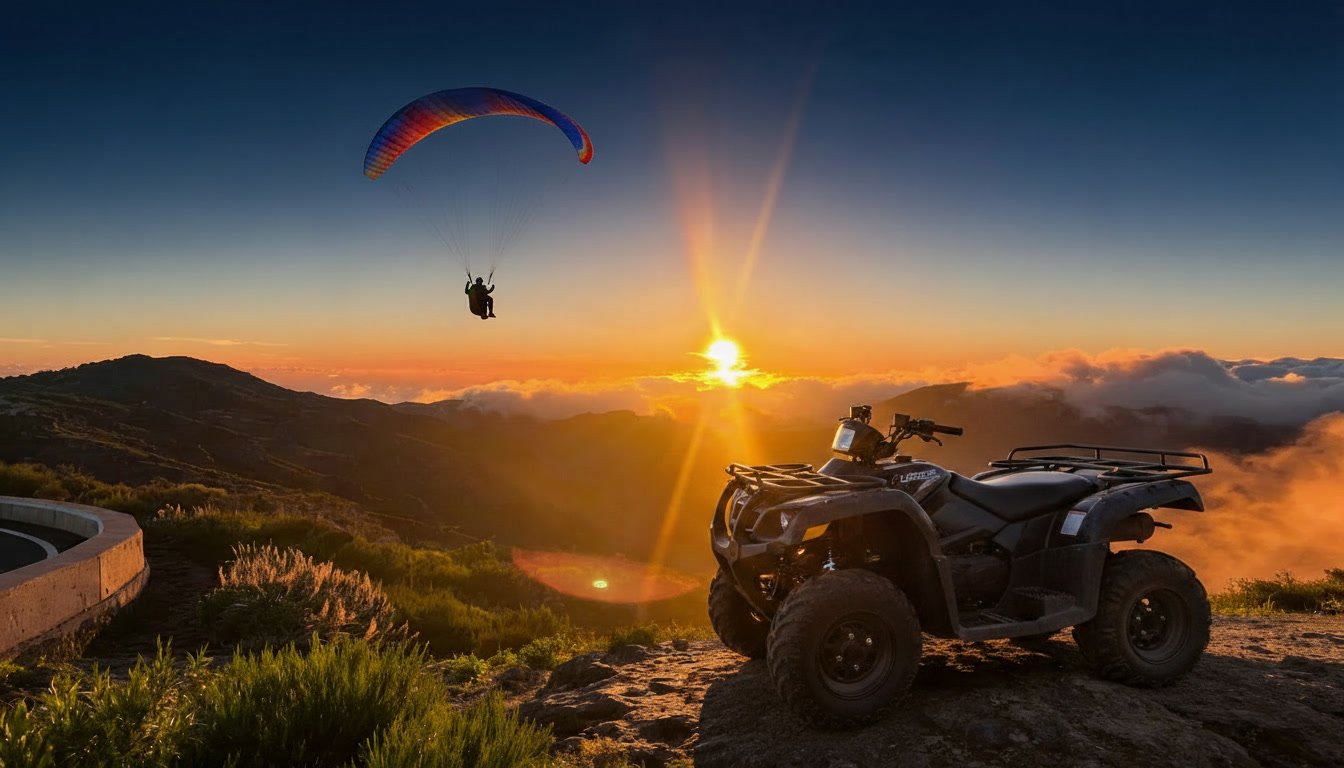 sunrise quad paragliding pack Madeira